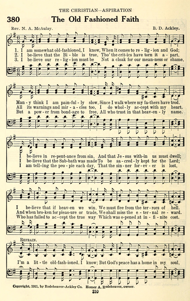 The Baptist Standard Hymnal: with responsive readings: a new book for all services page 302