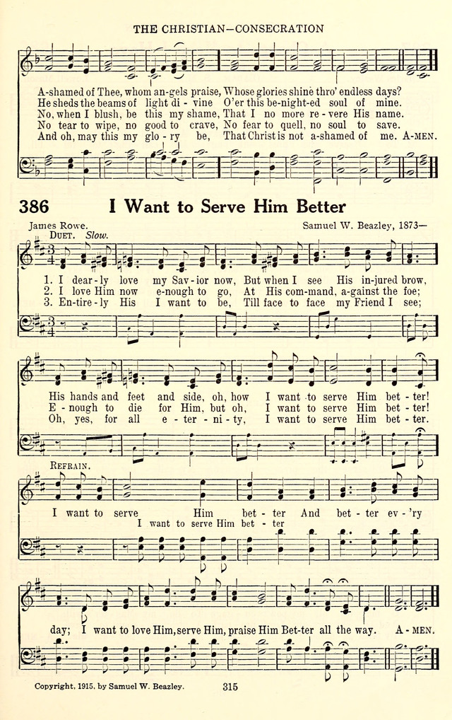 The Baptist Standard Hymnal: with responsive readings: a new book for all services page 307