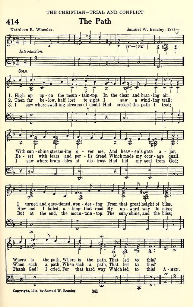 The Baptist Standard Hymnal: with responsive readings: a new book for all services page 333