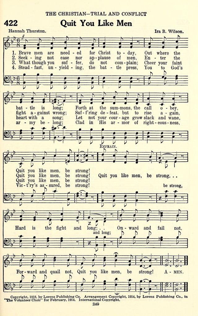 The Baptist Standard Hymnal: with responsive readings: a new book for all services page 341