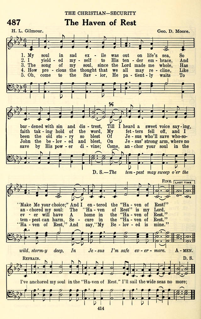 The Baptist Standard Hymnal: with responsive readings: a new book for all services page 406