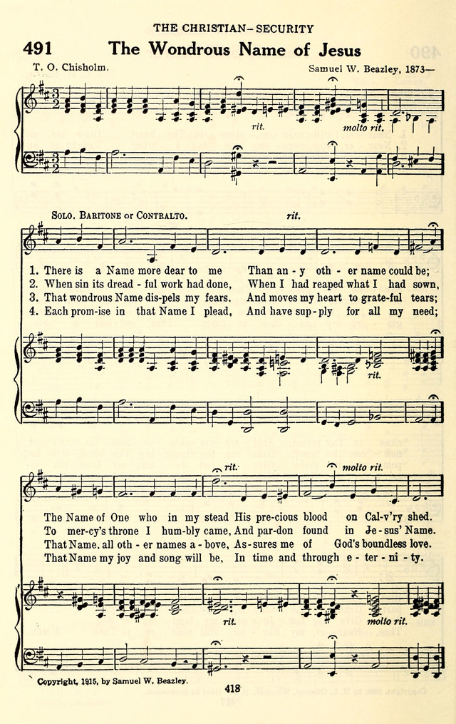 The Baptist Standard Hymnal: with responsive readings: a new book for all services page 410