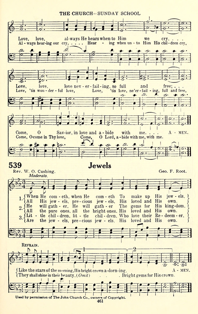 The Baptist Standard Hymnal: with responsive readings: a new book for all services page 453