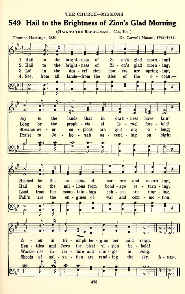 The Baptist Standard Hymnal: with responsive readings: a new book for all services page 465