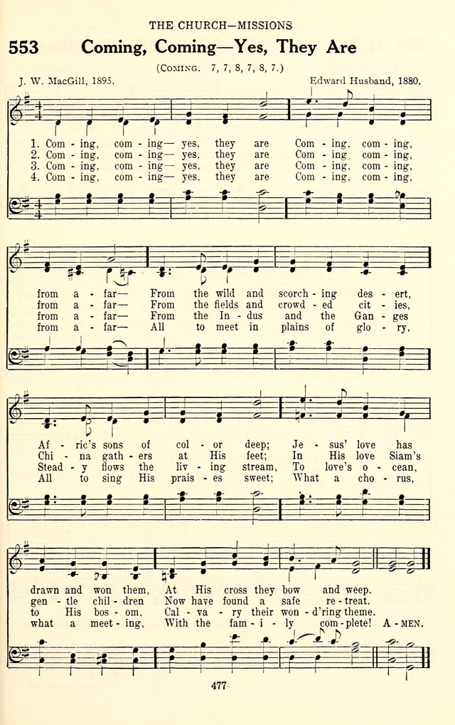 The Baptist Standard Hymnal: with responsive readings: a new book for all services page 469