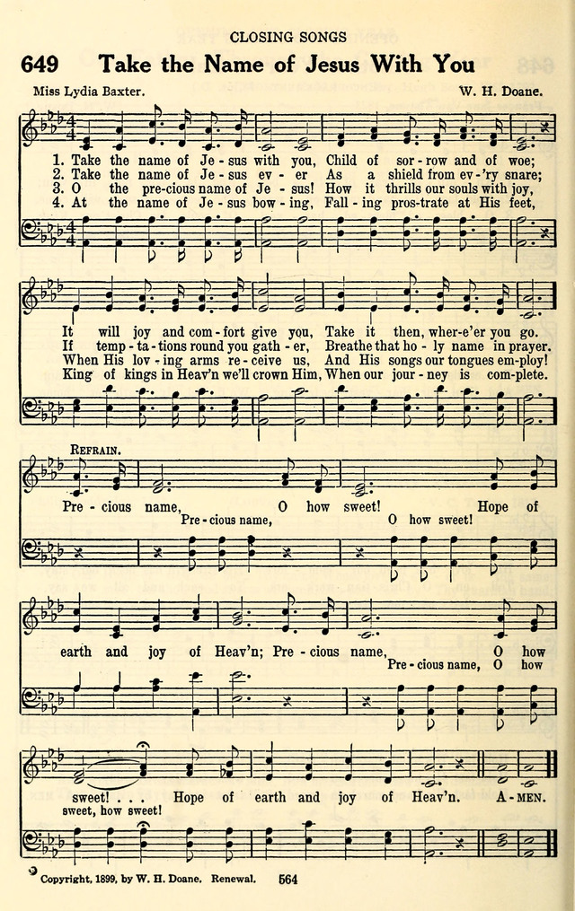 The Baptist Standard Hymnal: with responsive readings: a new book for all services page 556