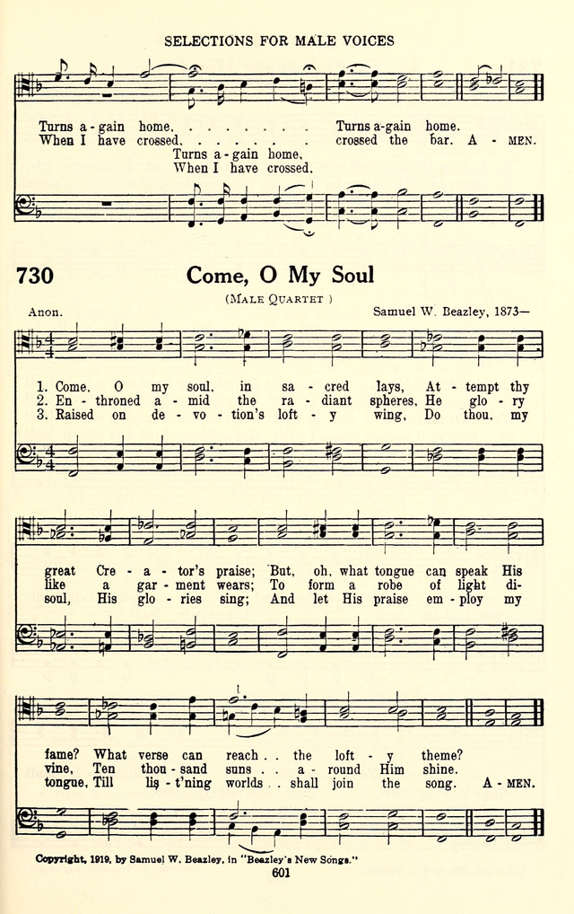 The Baptist Standard Hymnal: with responsive readings: a new book for all services page 593