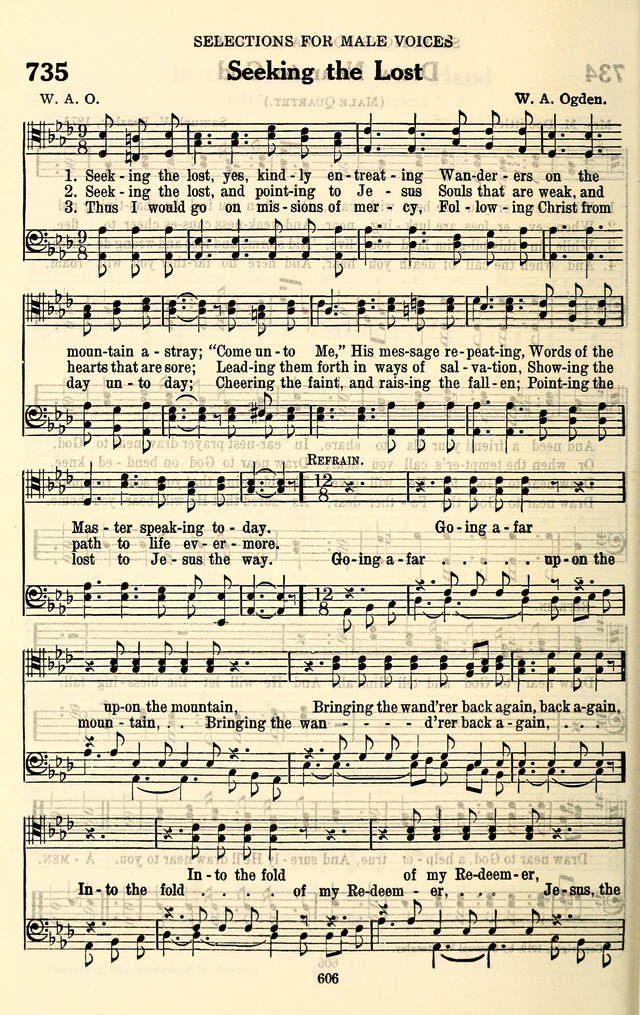 The Baptist Standard Hymnal: with responsive readings: a new book for all services page 598