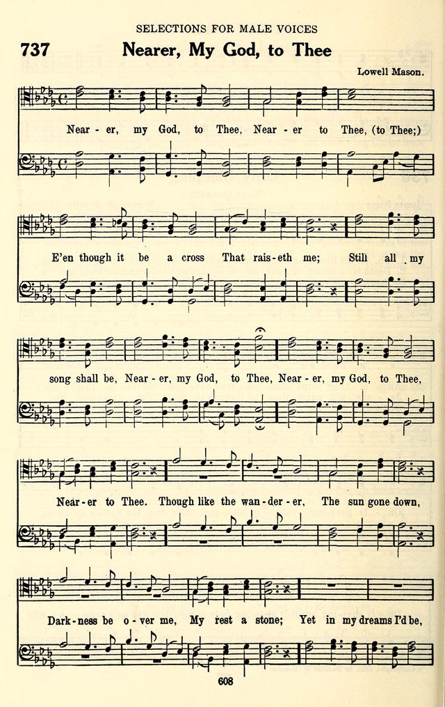 The Baptist Standard Hymnal: with responsive readings: a new book for all services page 600