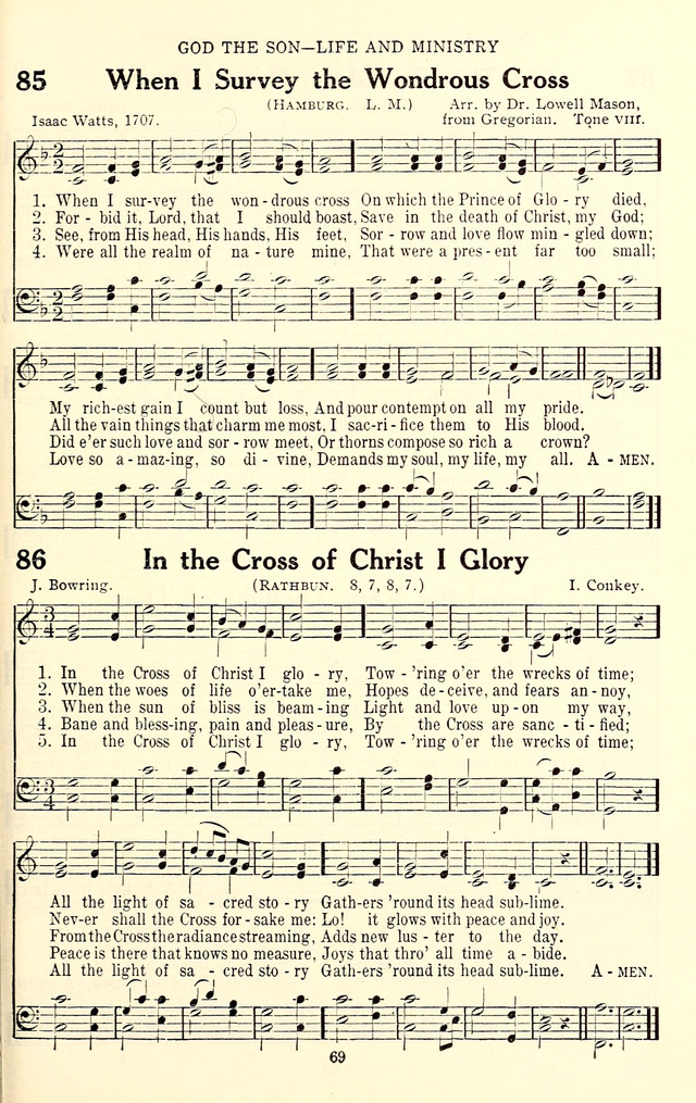 The Baptist Standard Hymnal: with responsive readings: a new book for all services page 61