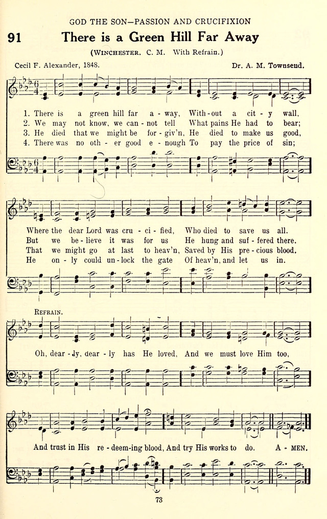 The Baptist Standard Hymnal: with responsive readings: a new book for all services page 65