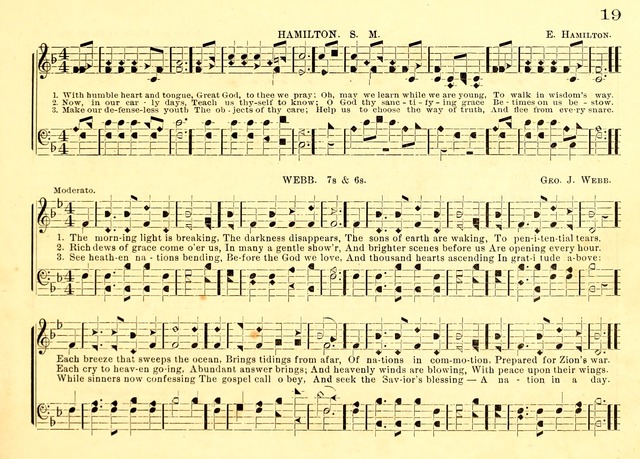 Bible School Hymns and Sacred Songs for Sunday Schools and Other Religious Services page 19