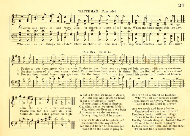 Bible School Hymns and Sacred Songs for Sunday Schools and Other Religious Services page 27