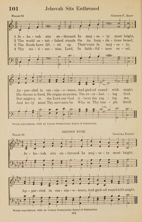 The Bible Songs Hymnal: a Selection of Psalms and Hymns for use in the church, the Bible school, the young people