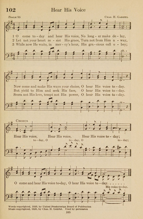 The Bible Songs Hymnal: a Selection of Psalms and Hymns for use in the church, the Bible school, the young people