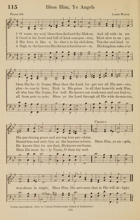 The Bible Songs Hymnal: a Selection of Psalms and Hymns for use in the church, the Bible school, the young people