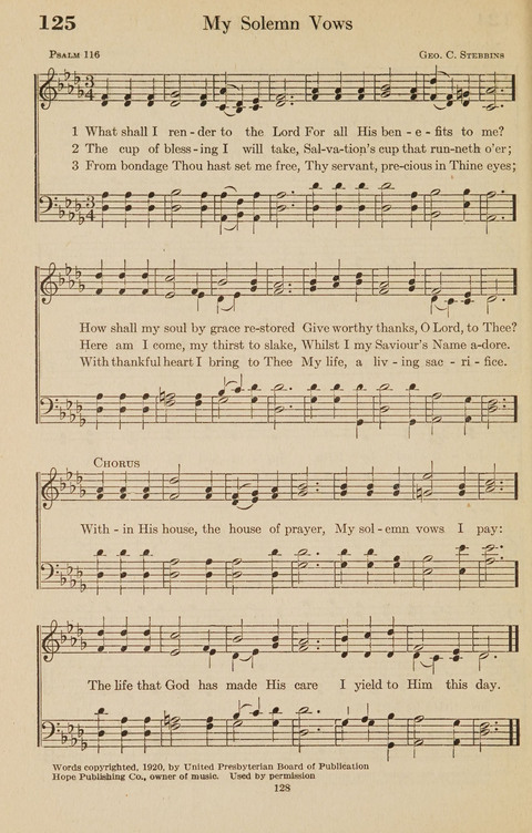 The Bible Songs Hymnal: a Selection of Psalms and Hymns for use in the church, the Bible school, the young people