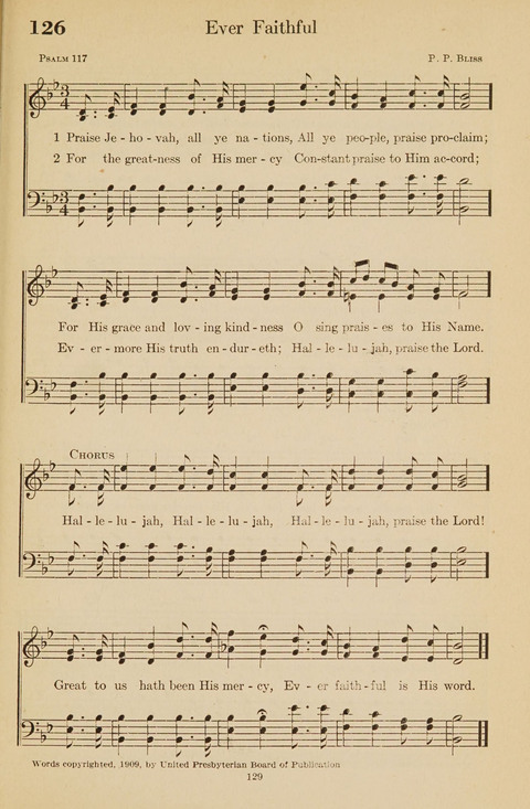 The Bible Songs Hymnal: a Selection of Psalms and Hymns for use in the church, the Bible school, the young people