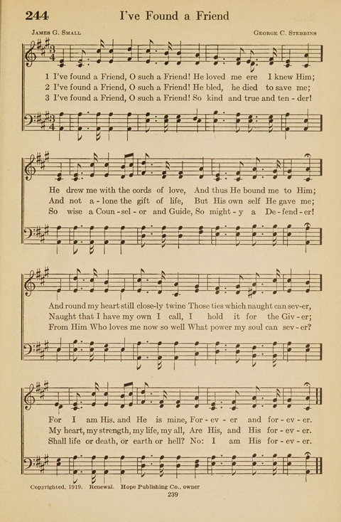 The Bible Songs Hymnal: a Selection of Psalms and Hymns for use in the church, the Bible school, the young people