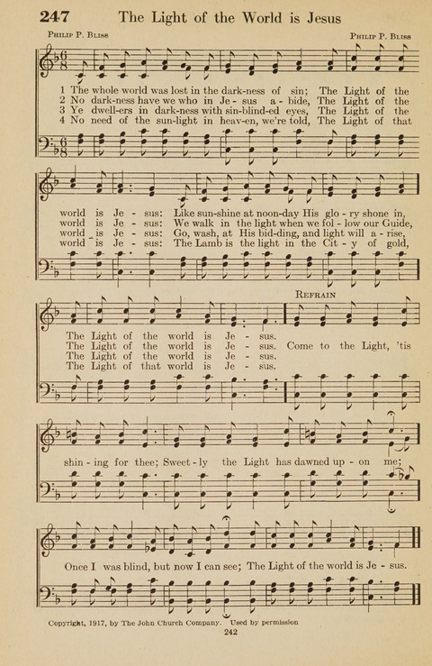 The Bible Songs Hymnal: a Selection of Psalms and Hymns for use in the church, the Bible school, the young people