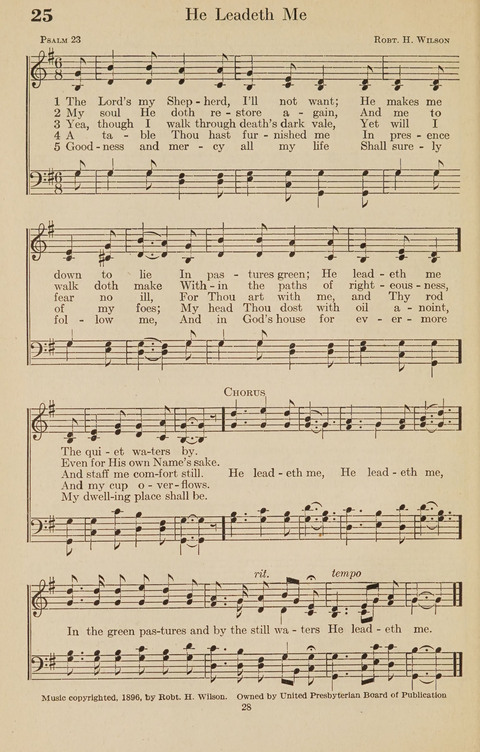 The Bible Songs Hymnal: a Selection of Psalms and Hymns for use in the church, the Bible school, the young people