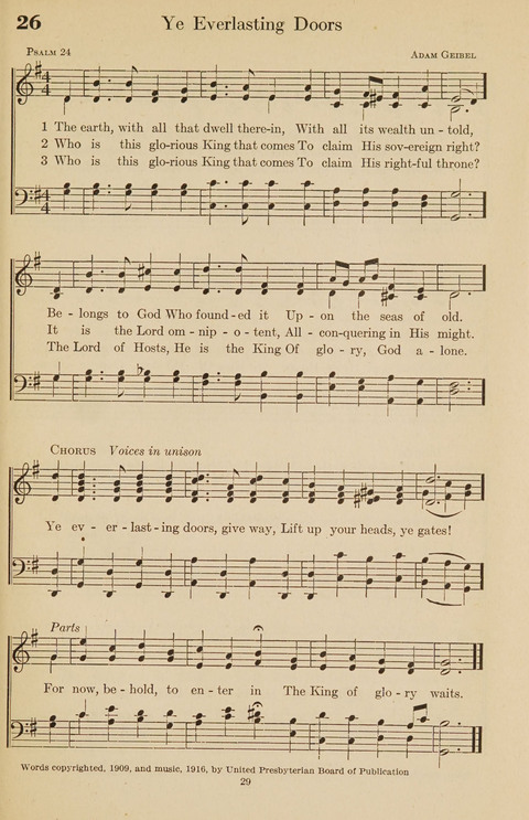 The Bible Songs Hymnal: a Selection of Psalms and Hymns for use in the church, the Bible school, the young people