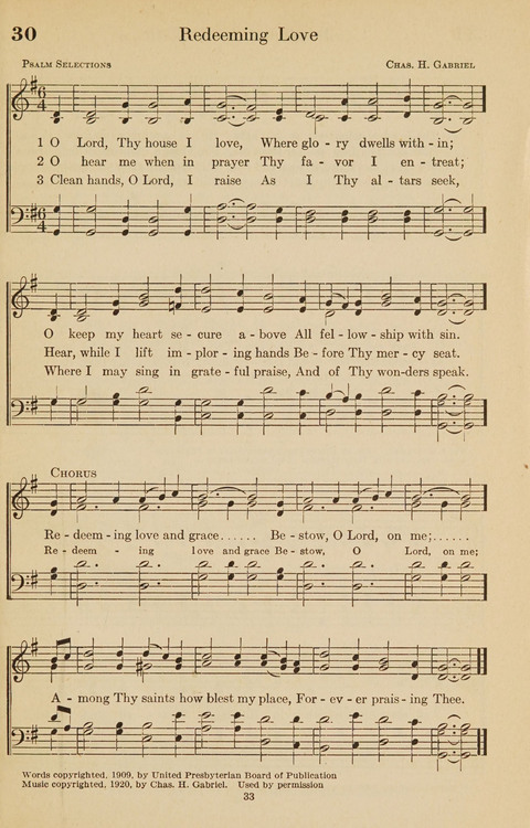 The Bible Songs Hymnal: a Selection of Psalms and Hymns for use in the church, the Bible school, the young people