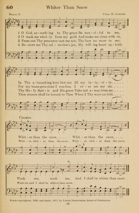 The Bible Songs Hymnal: a Selection of Psalms and Hymns for use in the church, the Bible school, the young people