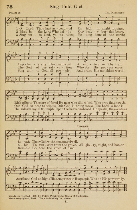 The Bible Songs Hymnal: a Selection of Psalms and Hymns for use in the church, the Bible school, the young people