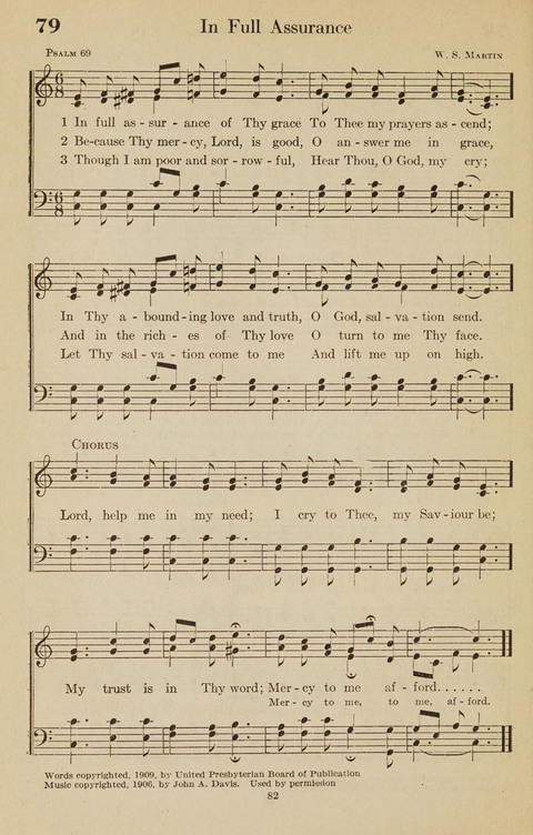 The Bible Songs Hymnal: a Selection of Psalms and Hymns for use in the church, the Bible school, the young people