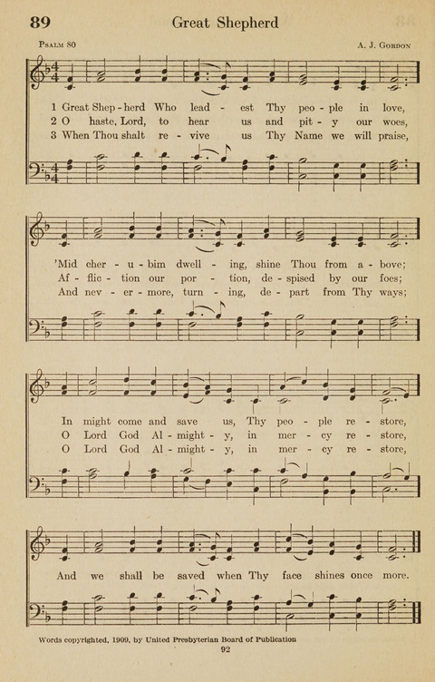 The Bible Songs Hymnal: a Selection of Psalms and Hymns for use in the church, the Bible school, the young people