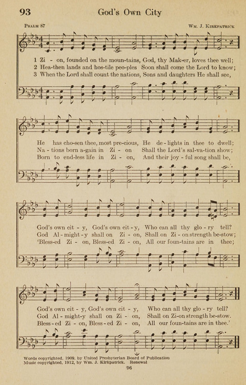 The Bible Songs Hymnal: a Selection of Psalms and Hymns for use in the church, the Bible school, the young people