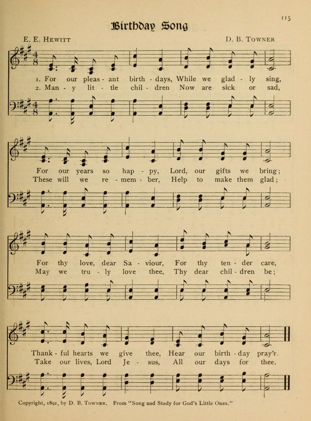 Bible Study Songs: for junior societies, junior and primary Sunday schools page 115