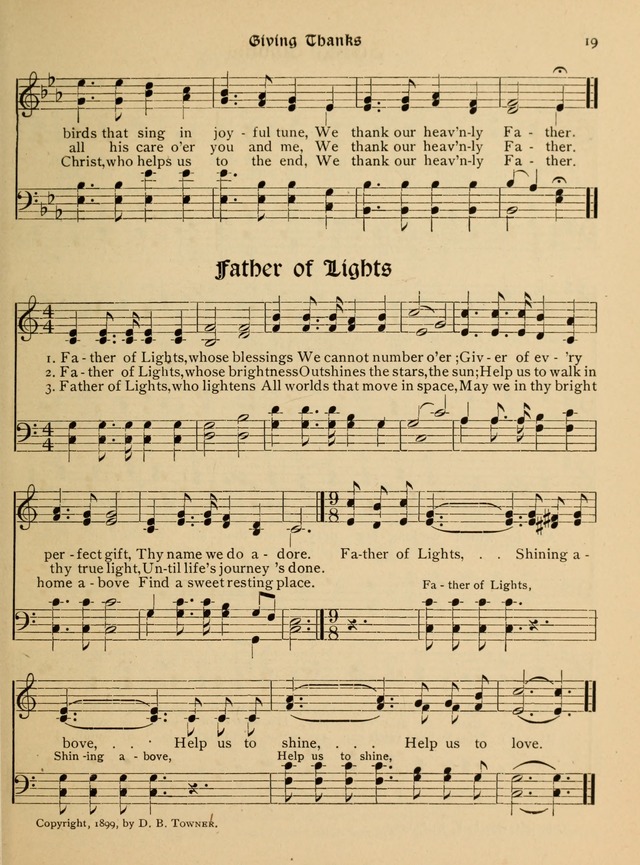 Bible Study Songs: for junior societies, junior and primary Sunday schools page 19