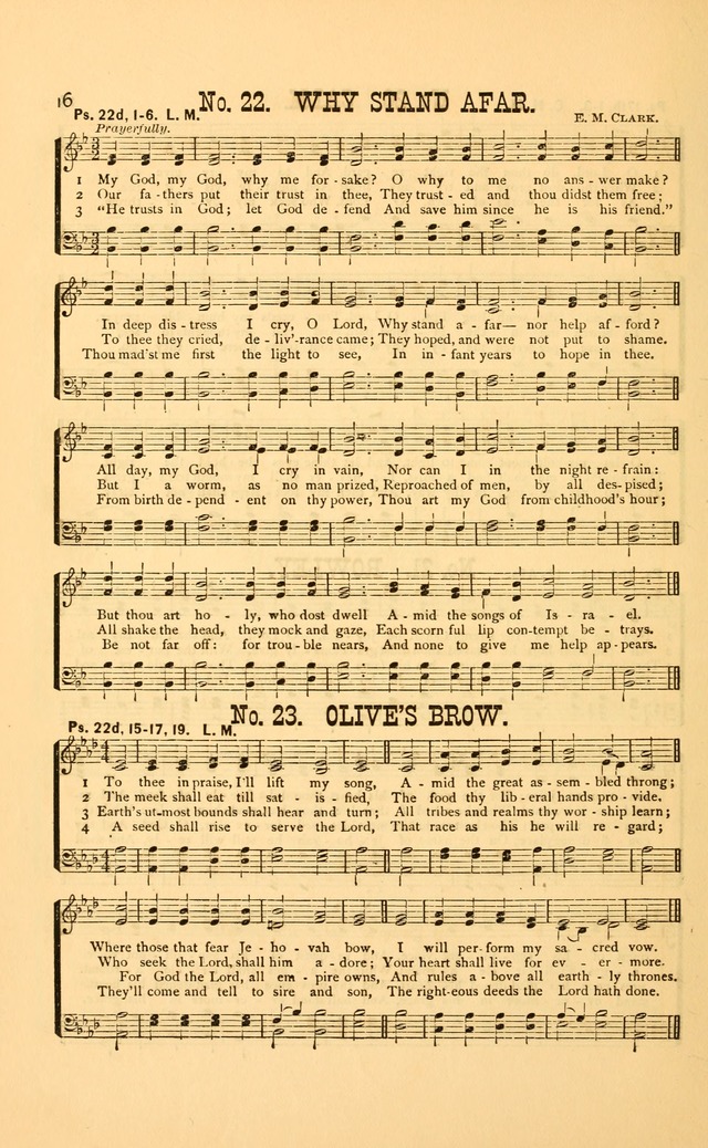 Bible Songs: consisting of selections from the psalms, set to music, suitable for Sabbath Schools, Prayer Meetings, etc. page 16