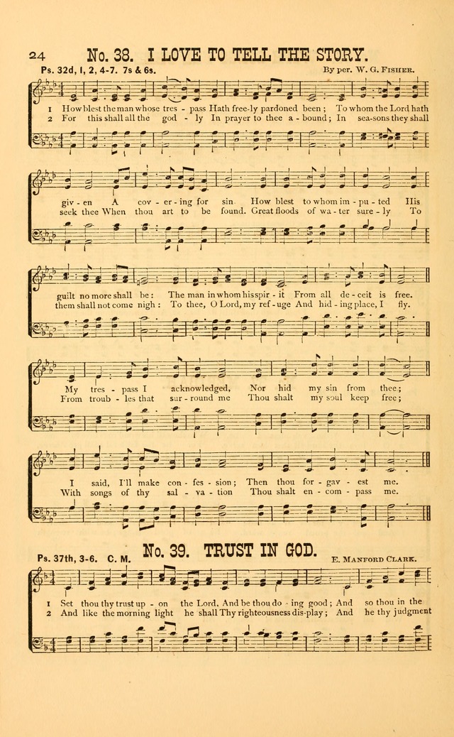 Bible Songs: consisting of selections from the psalms, set to music, suitable for Sabbath Schools, Prayer Meetings, etc. page 24