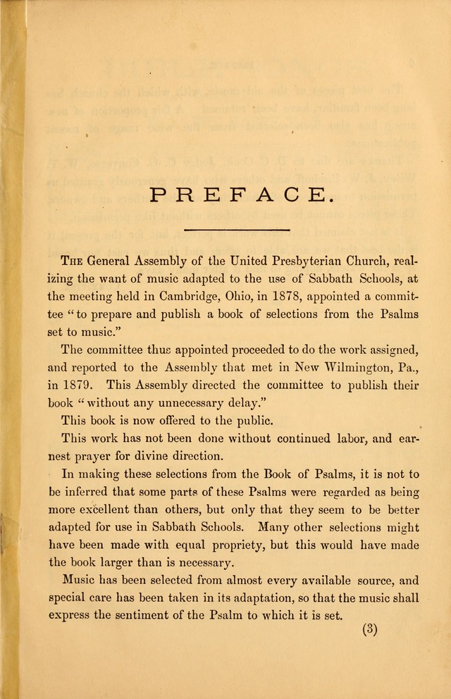 Bible Songs: consisting of selections from the psalms, set to music, suitable for Sabbath Schools, Prayer Meetings, etc. page 3