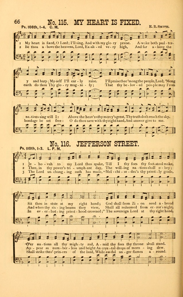 Bible Songs: consisting of selections from the psalms, set to music, suitable for Sabbath Schools, Prayer Meetings, etc. page 66