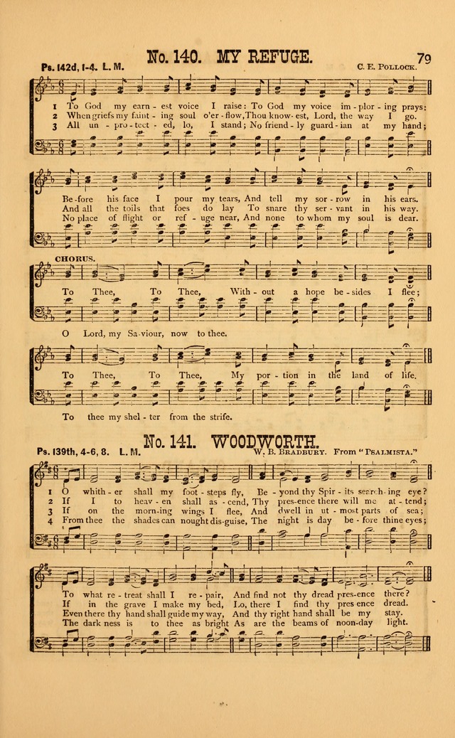 Bible Songs: consisting of selections from the psalms, set to music, suitable for Sabbath Schools, Prayer Meetings, etc. page 79