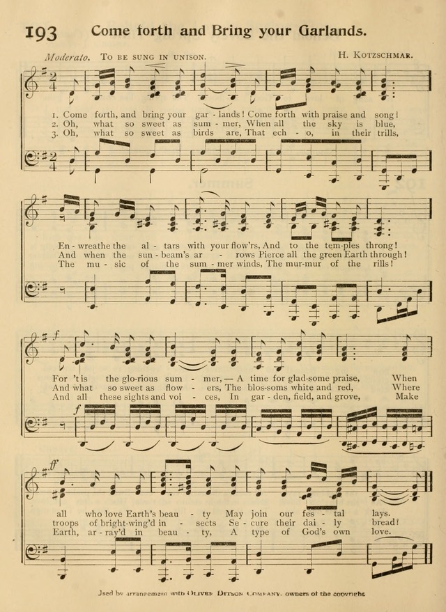 A Book of Song and Service: for Sunday school and home page 309