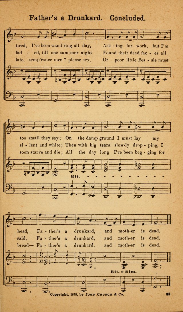 Bible Temperance Hymns page 22