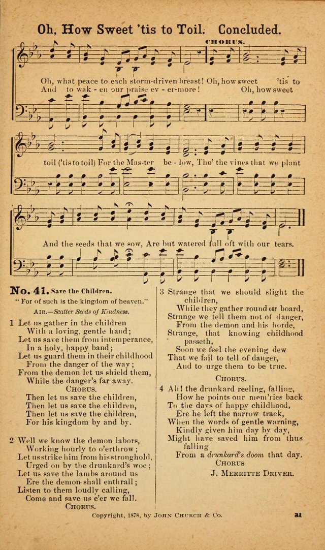 Bible Temperance Hymns page 30