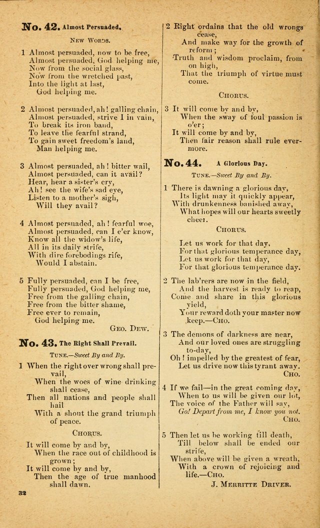 Bible Temperance Hymns page 31