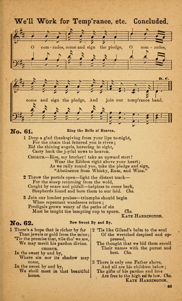 Bible Temperance Hymns page 50