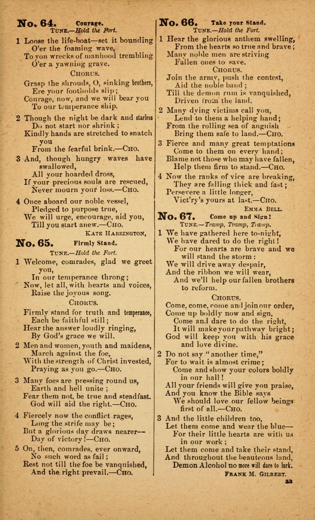 Bible Temperance Hymns page 52