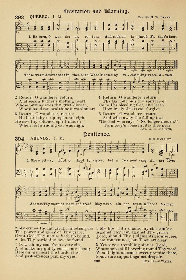 Hymnal Companion to the Prayer Book with Accompanying Tunes (Second Edition) page 291