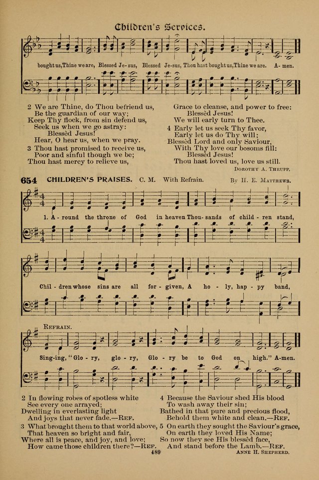 Hymnal Companion to the Prayer Book with Accompanying Tunes (Second Edition) page 490