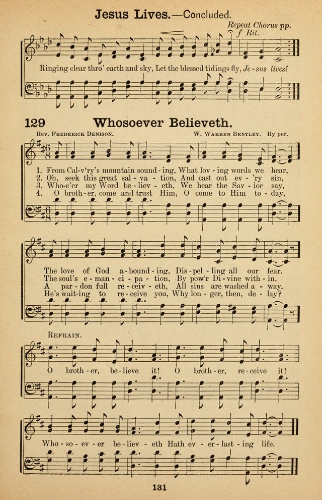 The Bow of Promise: hymns new and old for missionary and revival meetings and Sabbath-schools page 134