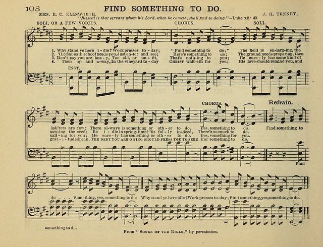 The Banner of Victory: a choice selection of songs, duets, quartets, and choruses, for Sunday schools, prayer and praise meetings, and the fireside page 108