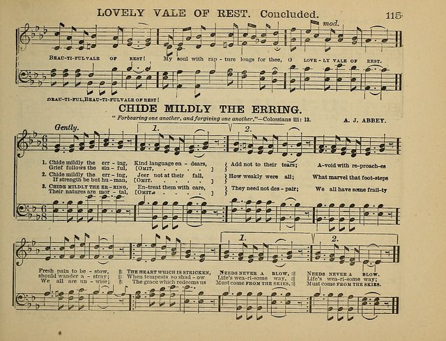 The Banner of Victory: a choice selection of songs, duets, quartets, and choruses, for Sunday schools, prayer and praise meetings, and the fireside page 115